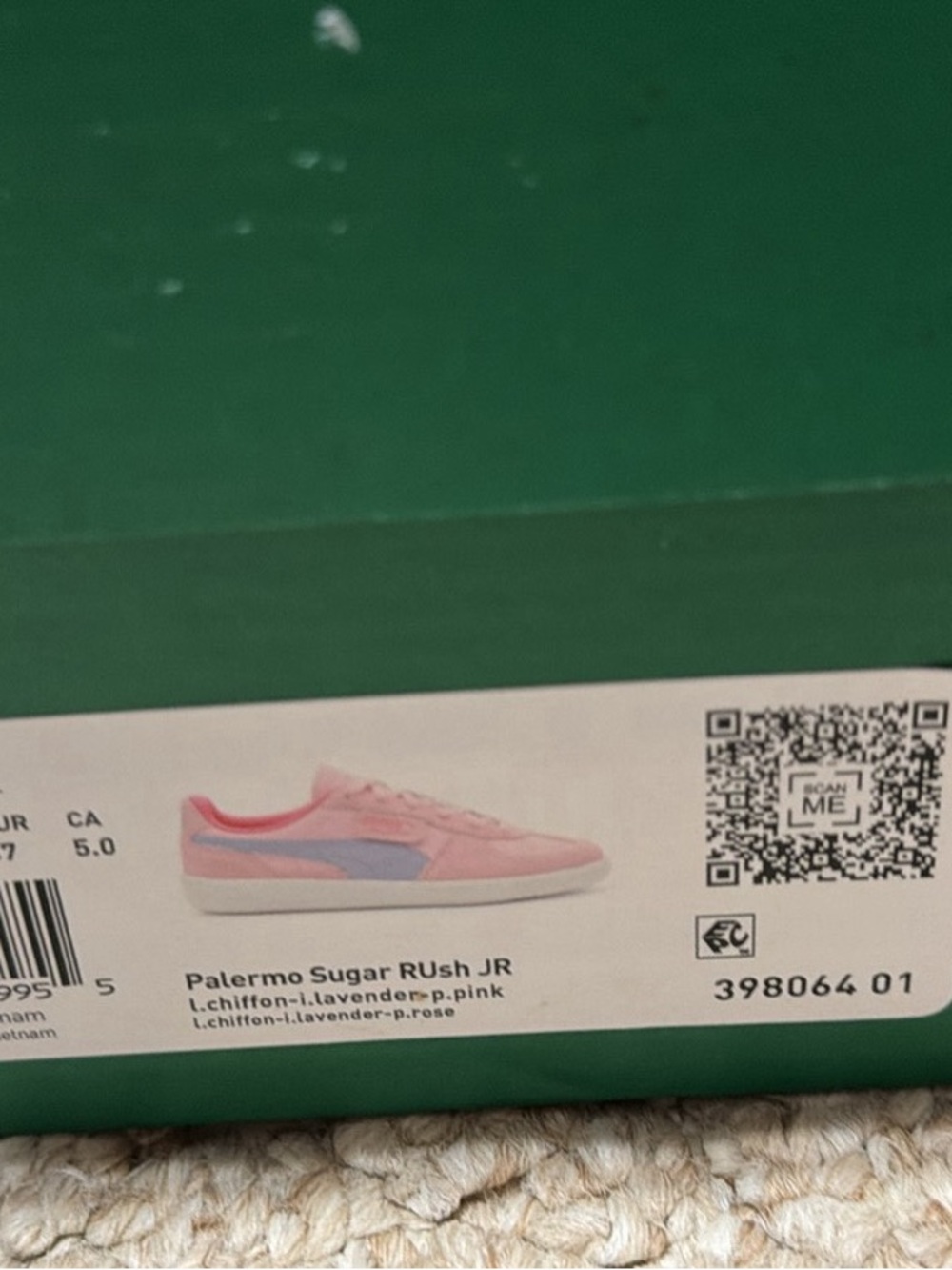 Puma Kids Pink and Purple Sneakers - Picture 4 of 4